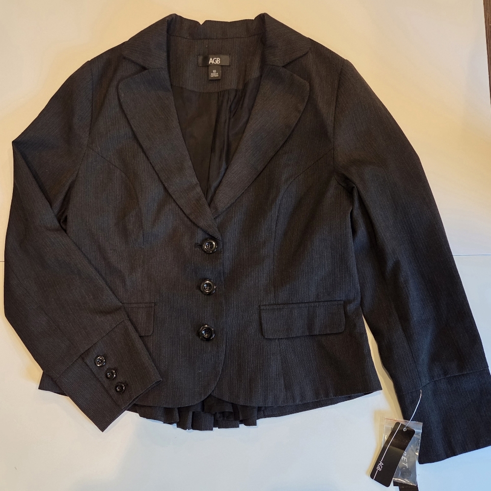 AGB Women's Gray Blazer Jacket